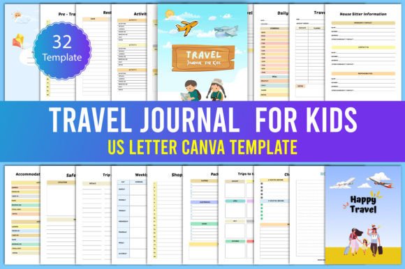 Download Travel Journal for Kids Canva - Travel journal Collection