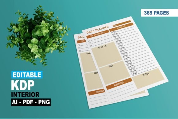 Download KDP Editable Daily Planner - Premium Resources