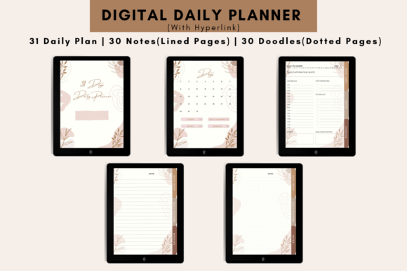 Download Daily Digital Planner, 31 Days V1 - Premium Resources