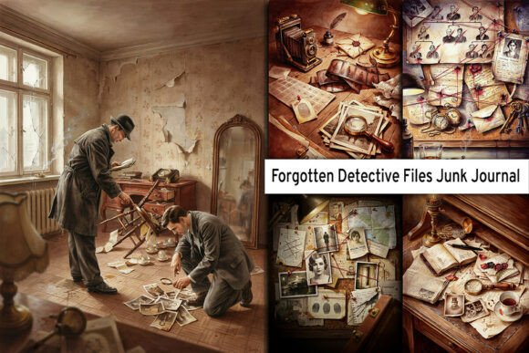 Download Forgotten Detective Files Junk Journals - Premium Bundle