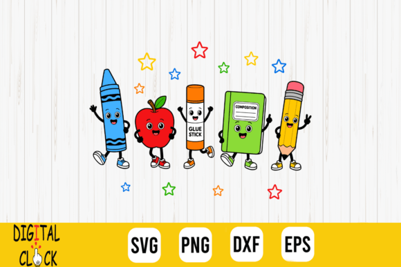Download School Supplies Crayon Glue Book Pencil - Glue book Collection