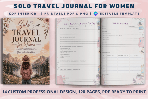Download Solo Travel Journal for Women - Travel journal Collection