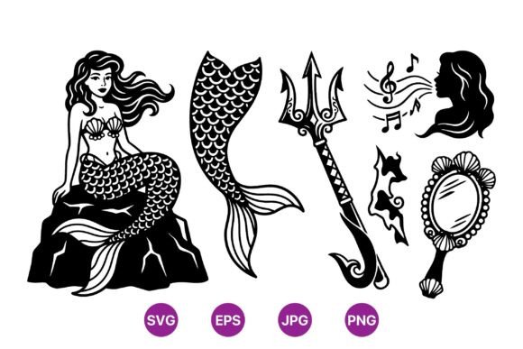 Download Vintage Mermaid Illustration Pack - Premium Resources