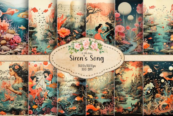 Download Vintage Mermaid Fantasy - Vintage mermaid Collection