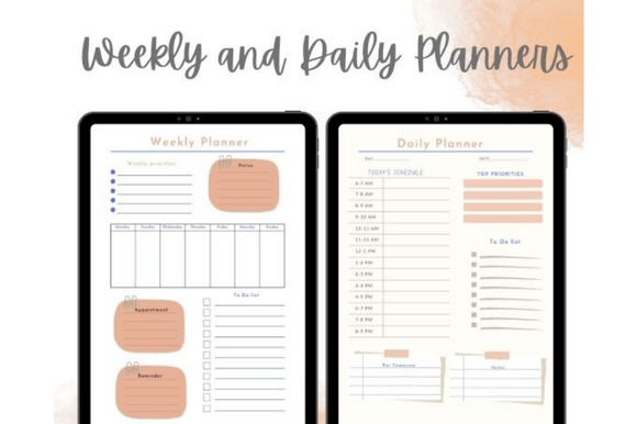 Download Weekly and Daily Planners A4 Letter Size - Daily planners Collection