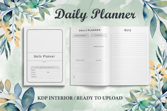Download Editable Daily Planner KDP Interior’s - Editable daily planner Collection